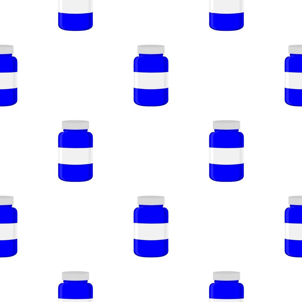 big colored set different types of pills inside close jar vector