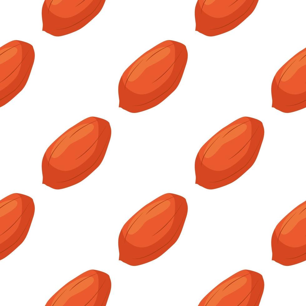 Illustration on theme big pattern identical types peanut vector