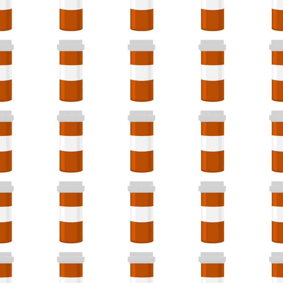 big colored set different types of pills inside close jar vector