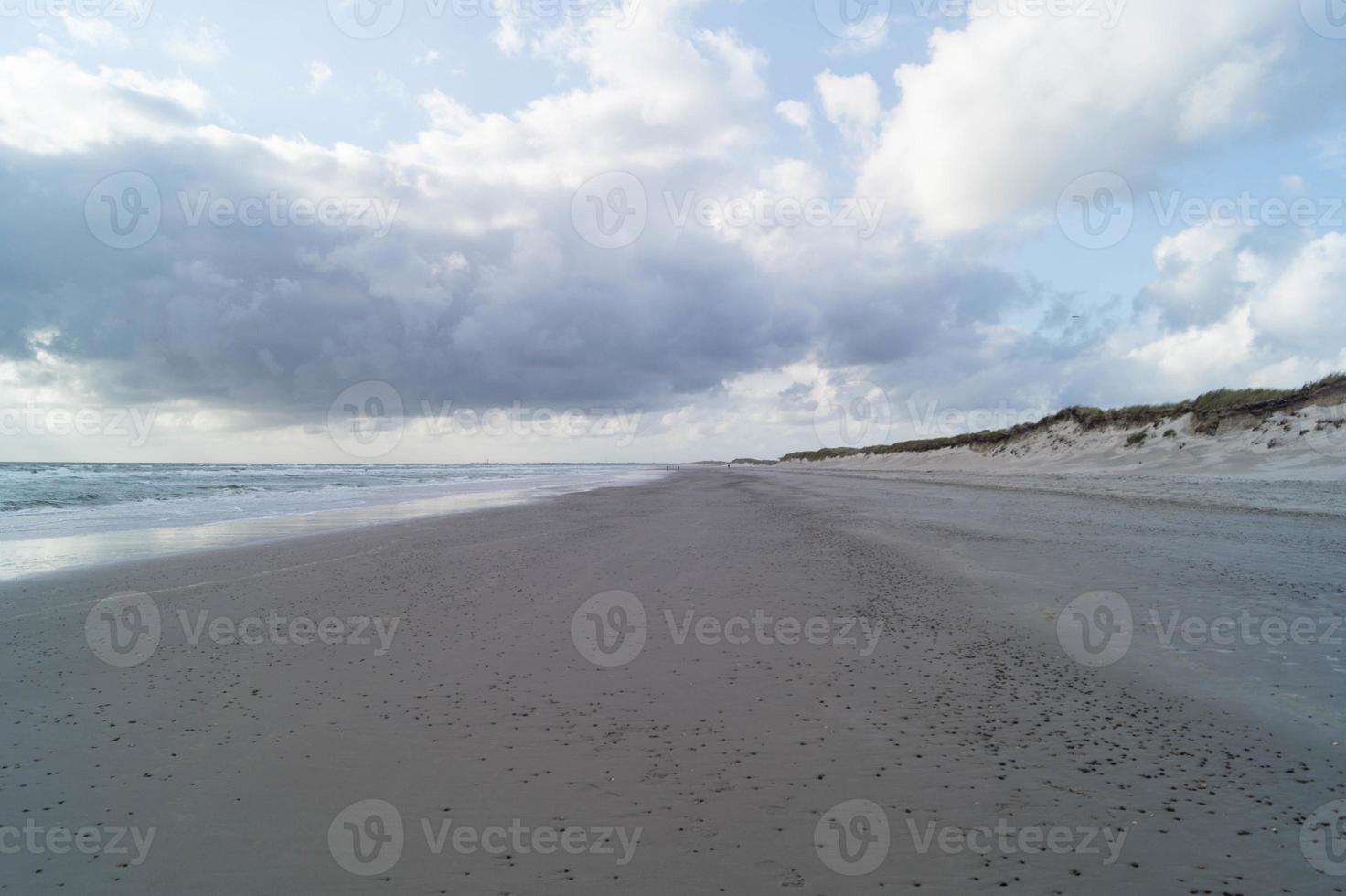 at the beach of Blavand Ho Denmark photo
