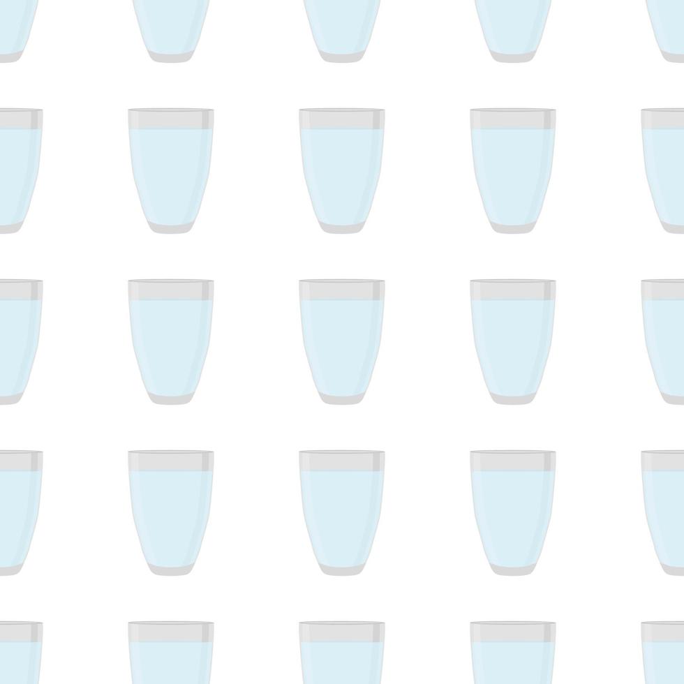 Illustration on theme colored set identical types glass cups vector