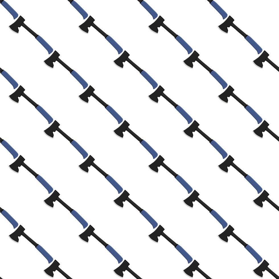 Illustration on theme pattern steel axes with wooden handle vector