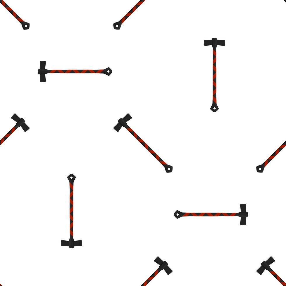 Illustration on theme pattern steel axes with wooden handle vector