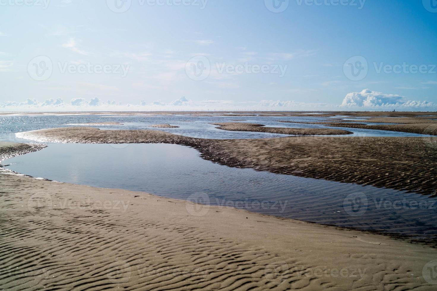 en la playa de blavand ho dinamarca foto