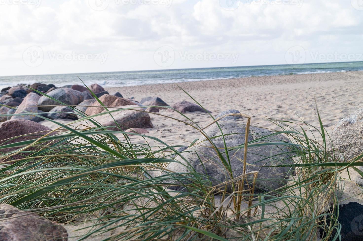 en la playa de blavand ho dinamarca foto