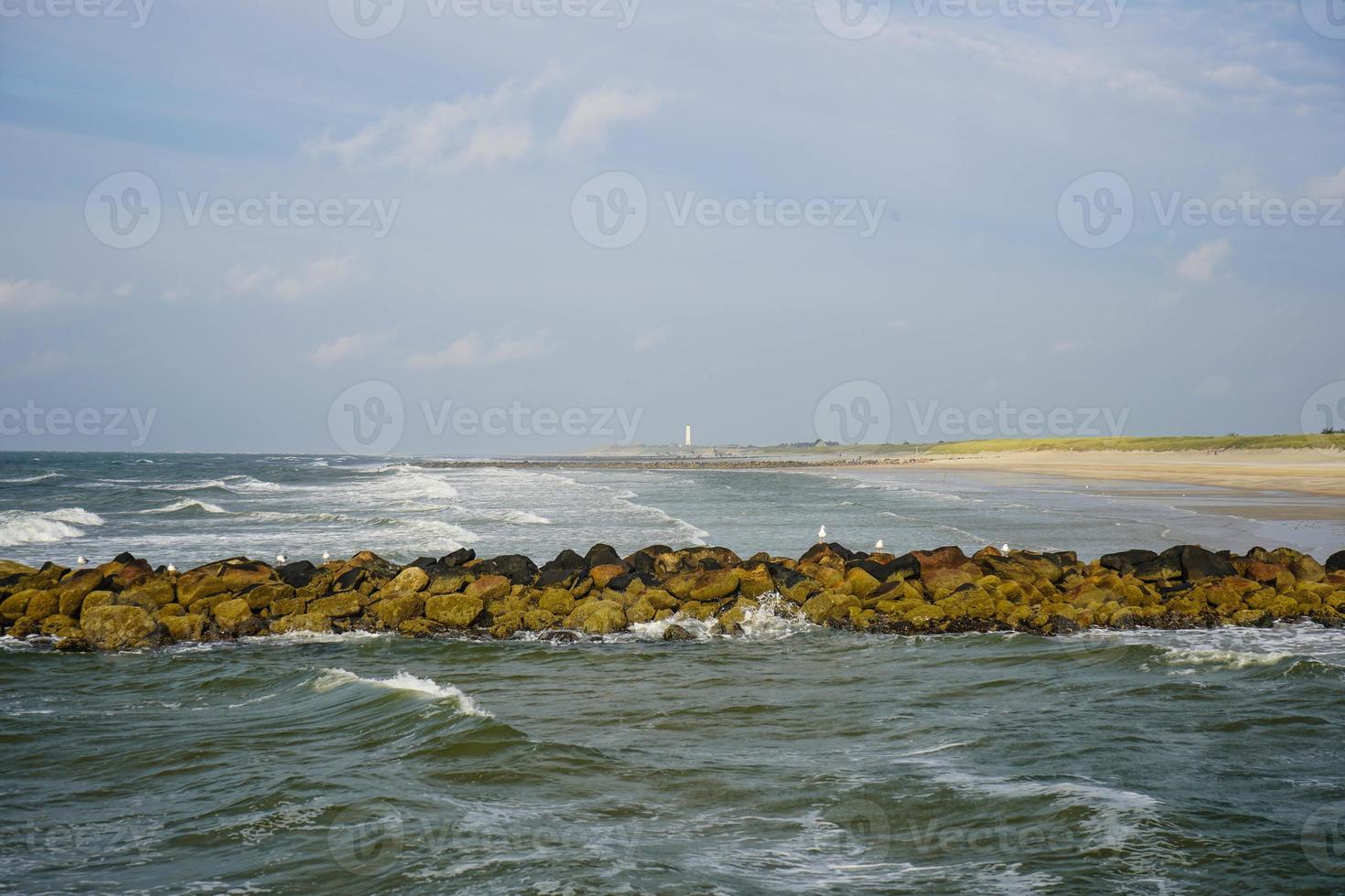 at the beach of Blavand Ho Denmark photo