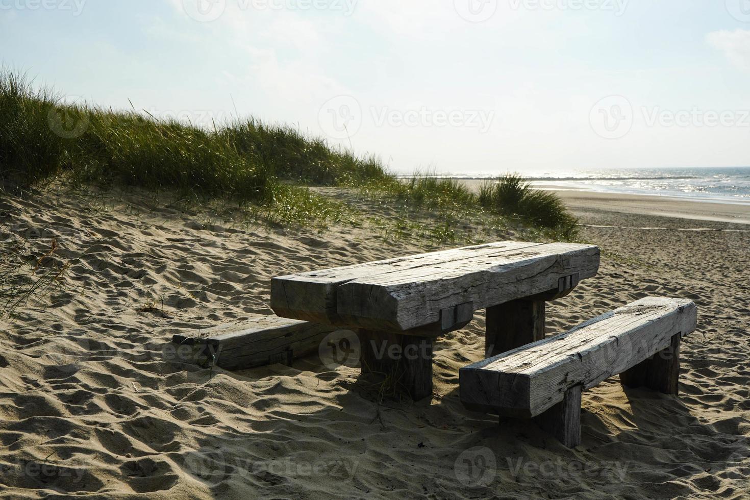 at the beach of Blavand Ho Denmark photo