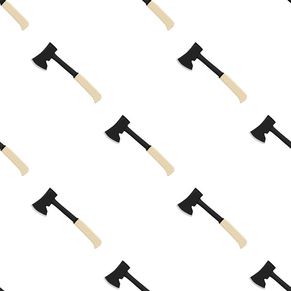 Illustration on theme pattern steel axes with wooden handle vector