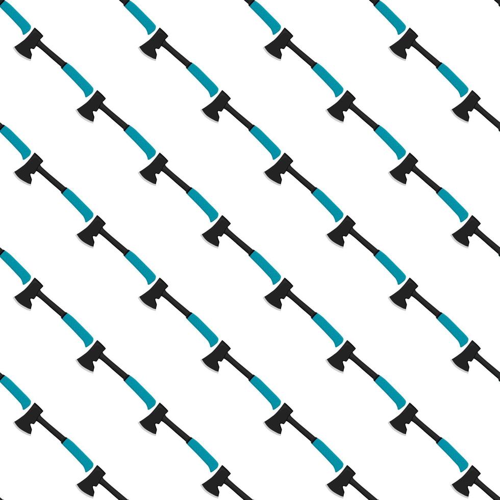 Illustration on theme pattern steel axes with wooden handle vector