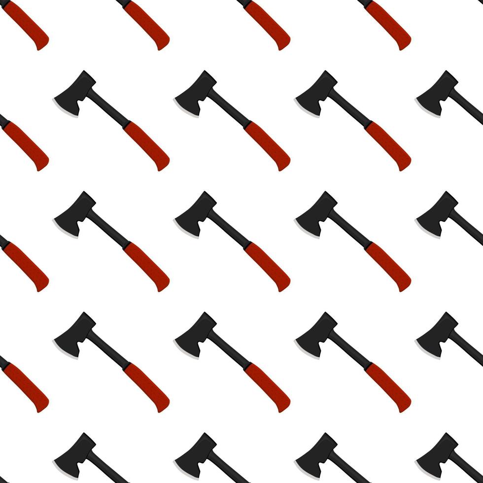 Illustration on theme pattern steel axes with wooden handle vector