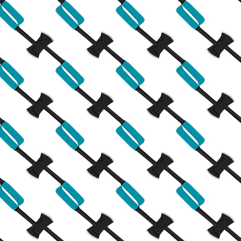 Illustration on theme pattern steel axes with wooden handle vector