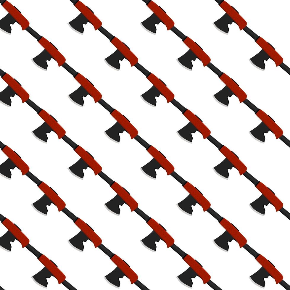 Illustration on theme pattern steel axes with wooden handle vector