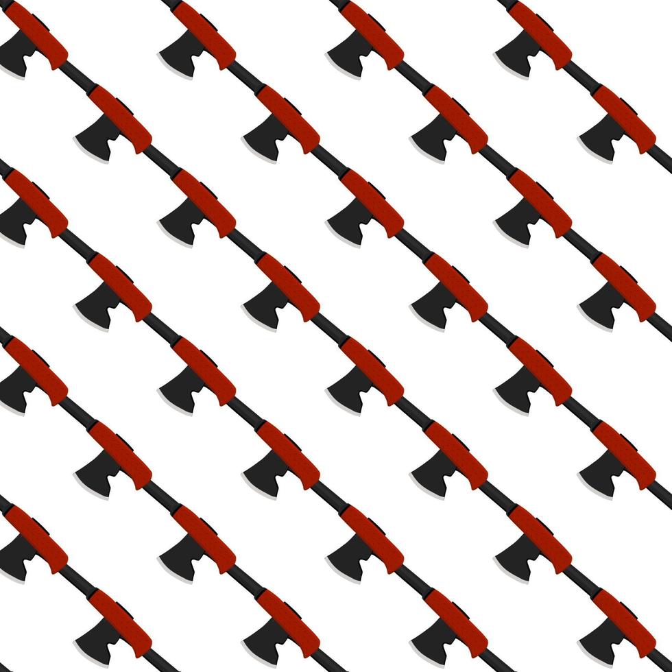 Illustration on theme pattern steel axes with wooden handle vector