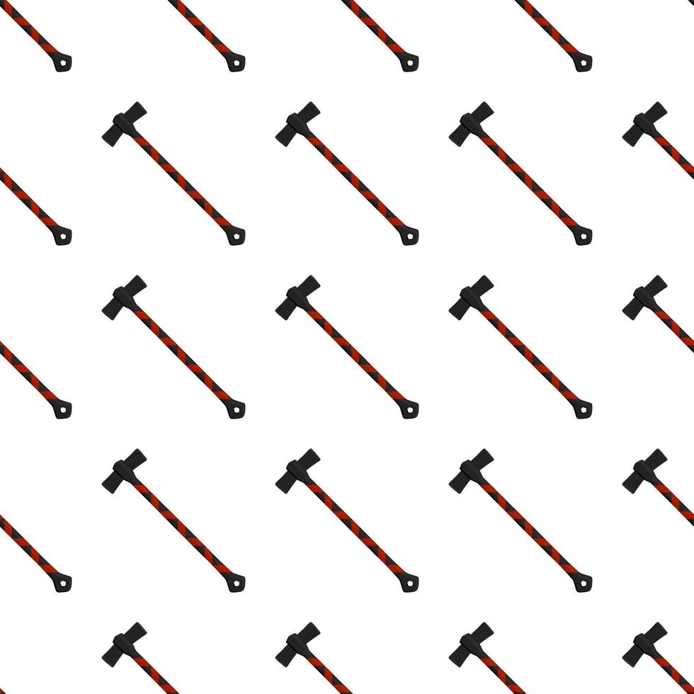 Illustration on theme pattern steel axes with wooden handle vector