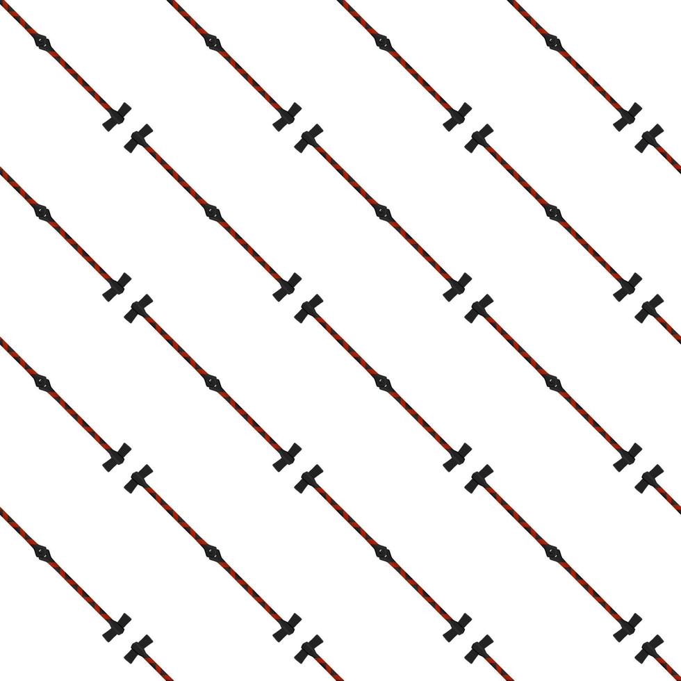 Illustration on theme pattern steel axes with wooden handle vector