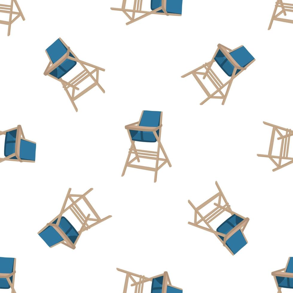 Illustration on theme colorful modern child high chair vector