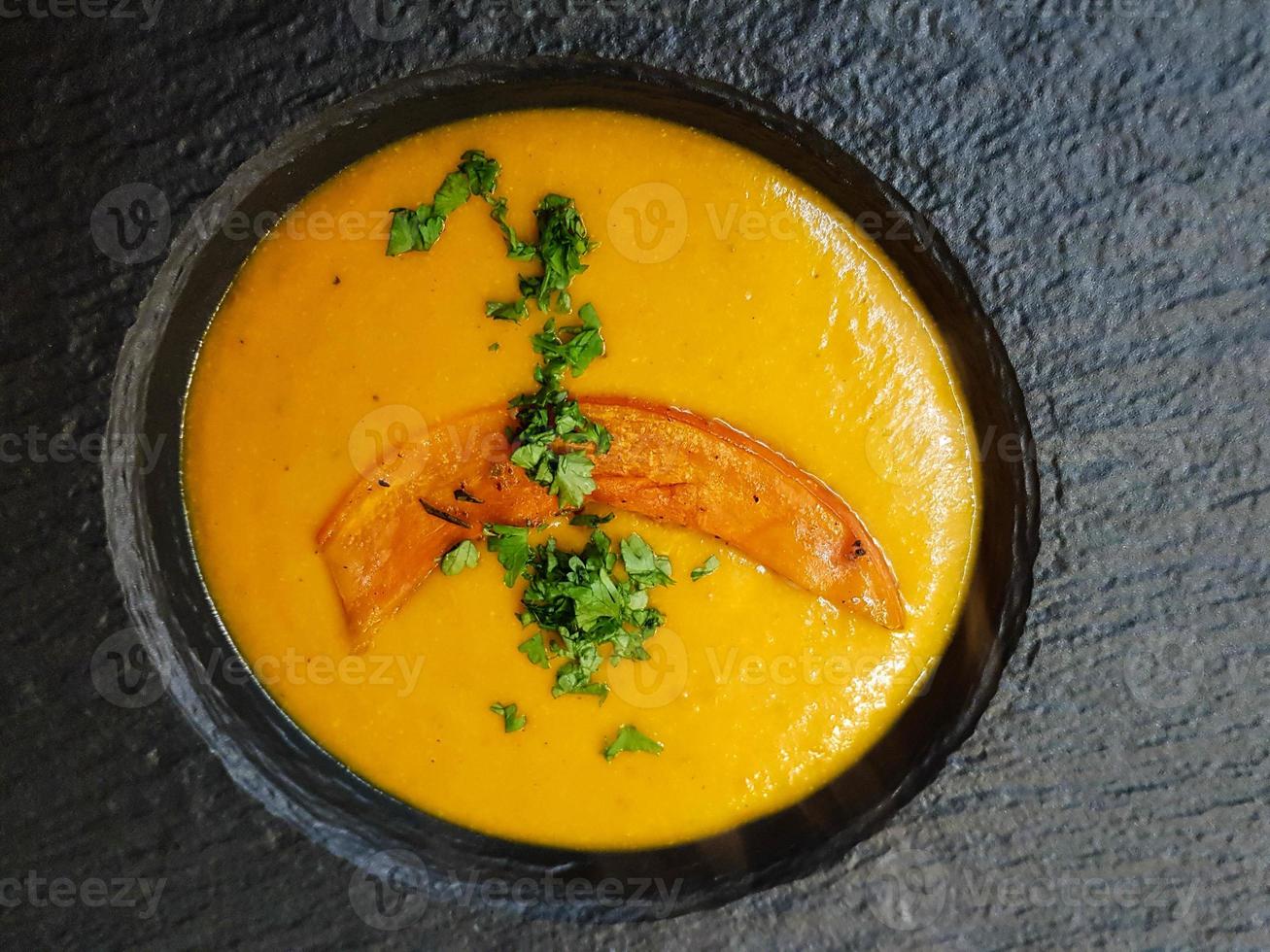 sopa de calabaza de hokkaido foto