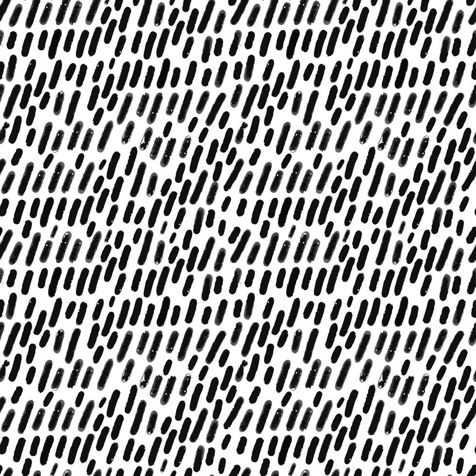 Patrón abstracto sin fisuras con líneas texturizadas de tinta negra grunge vector