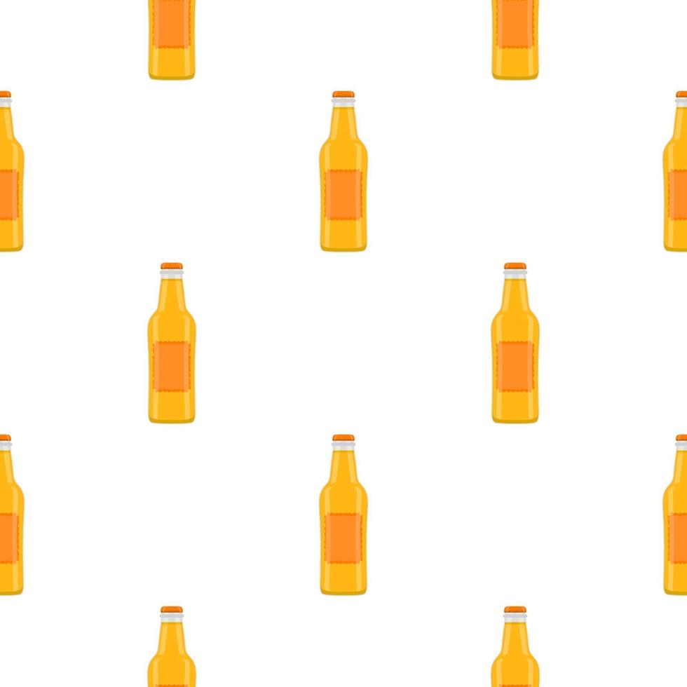 Illustration on theme seamless beer glass bottles with lid for brewery vector