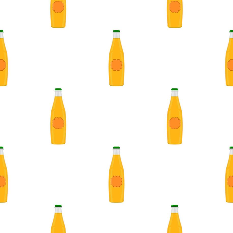 Illustration on theme seamless beer glass bottles with lid for brewery vector