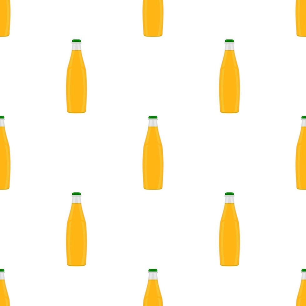 Ilustración sobre el tema botellas de vidrio de cerveza sin costura con tapa para cervecería vector