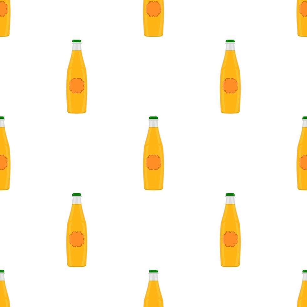 Illustration on theme seamless beer glass bottles with lid for brewery vector