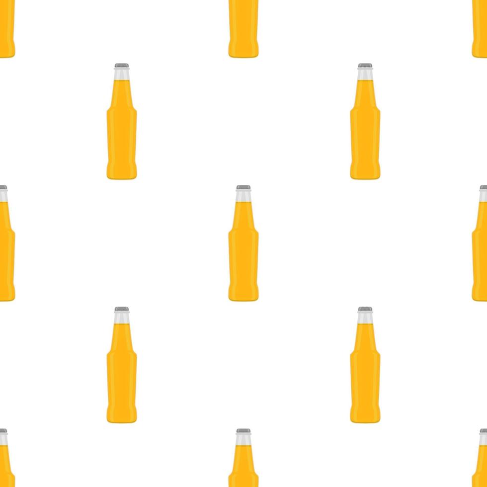 Illustration on theme seamless beer glass bottles with lid for brewery vector