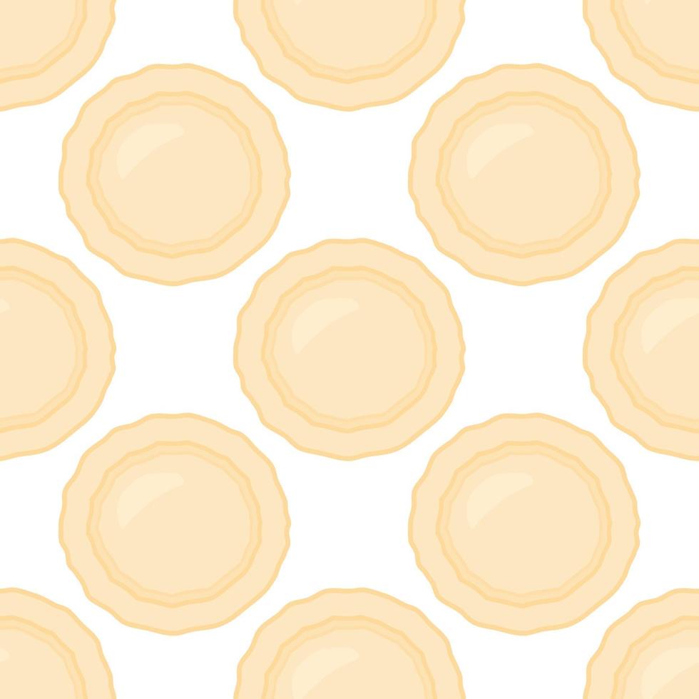 big set identical biscuit, kit colorful pastry cookie vector