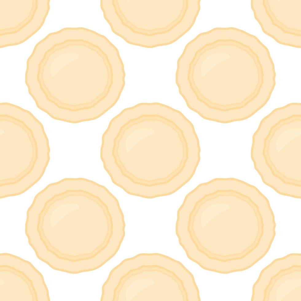 big set identical biscuit, kit colorful pastry cookie vector