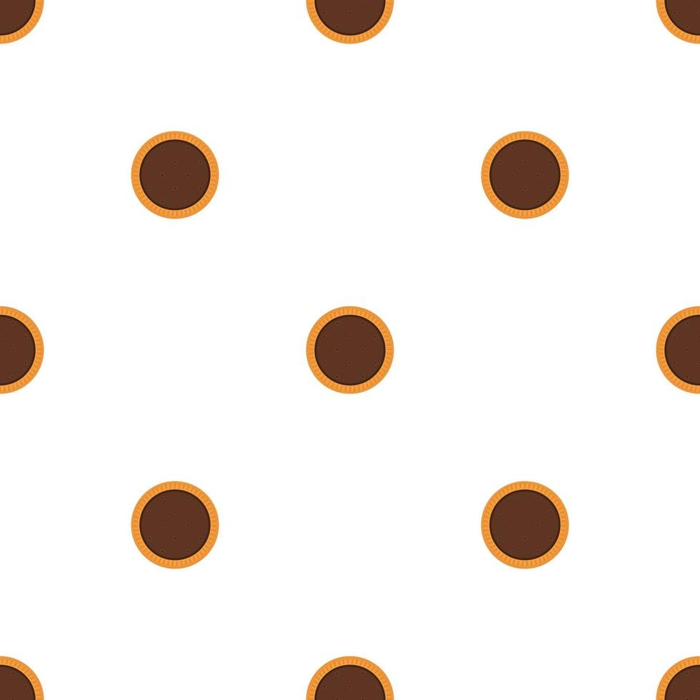 big set identical biscuit, kit colorful pastry cookie vector