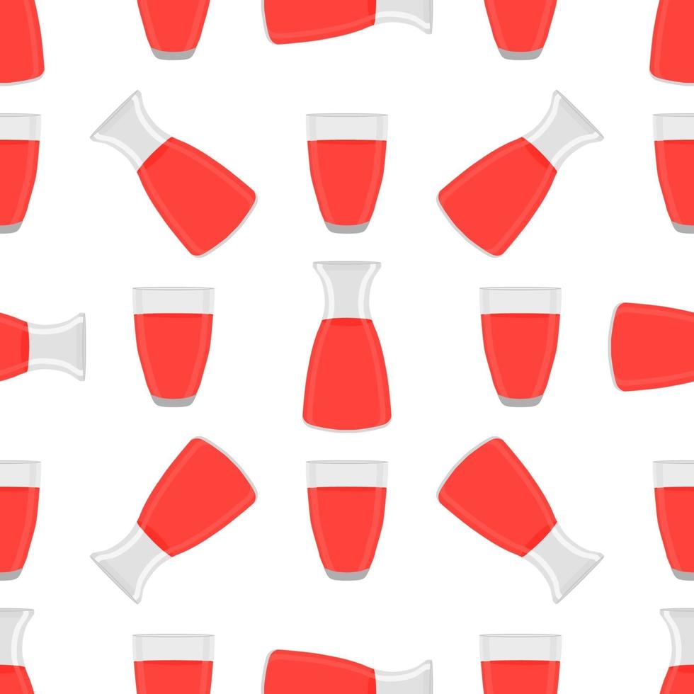 Illustration on theme colored lemonade in glass jug vector