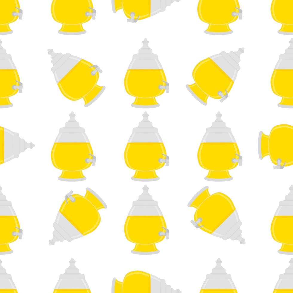 Illustration on theme big colored lemonade in glass jug vector