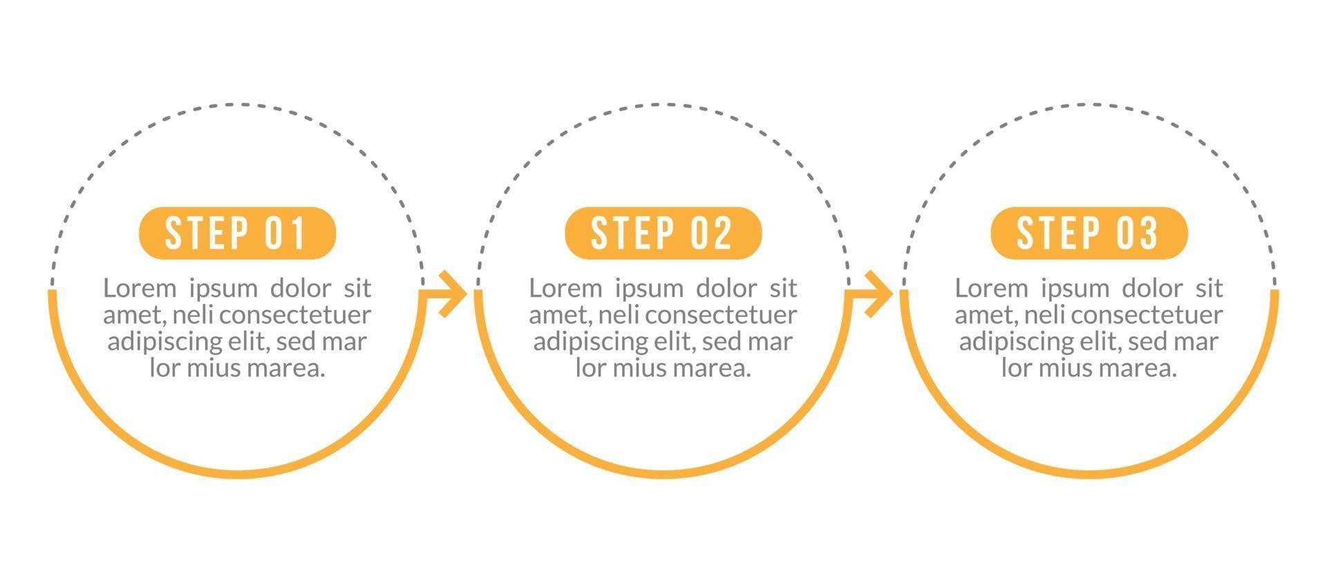 concepto de negocio con 3 opciones vector