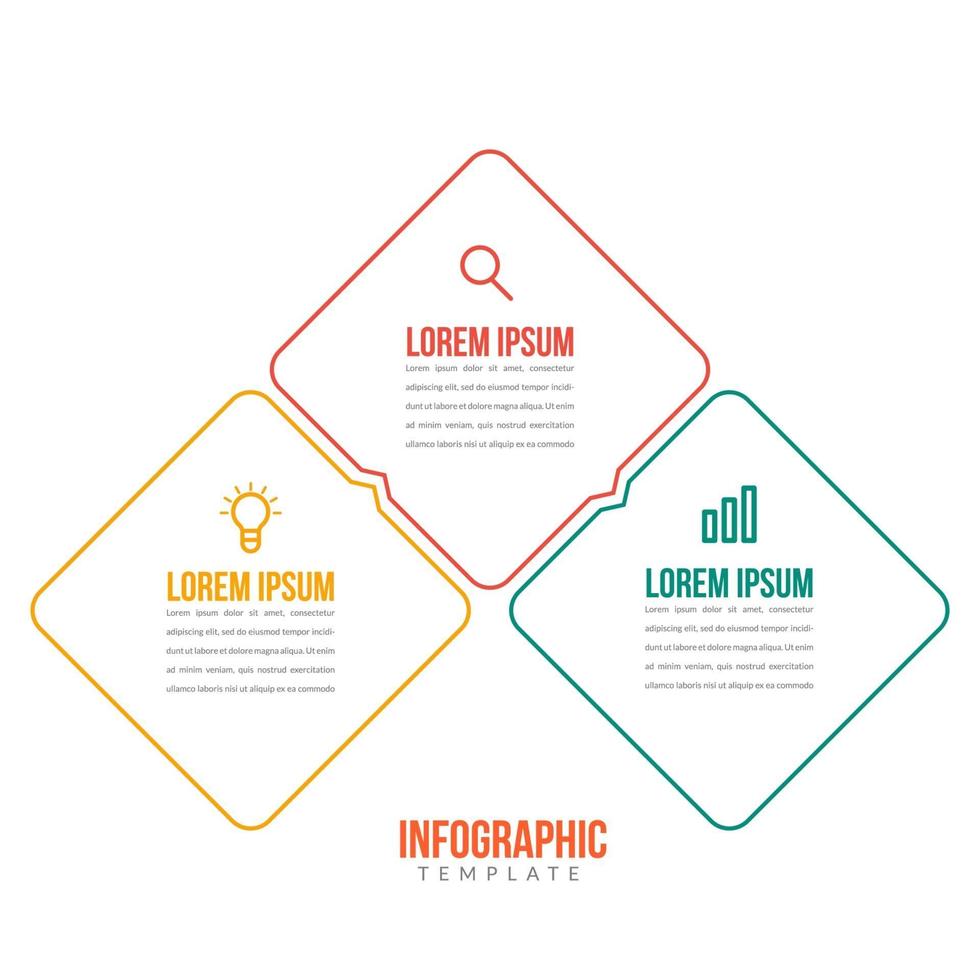 Business Concept with 3 Options vector