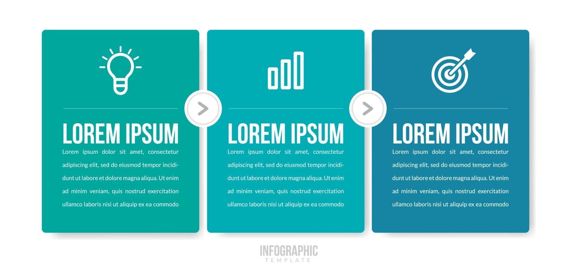 Business Concept with 3 Options vector