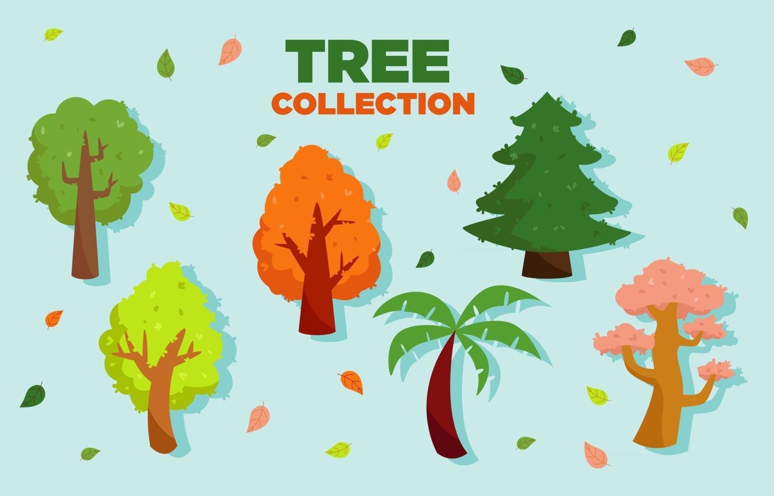 Tree Icon Collections vector