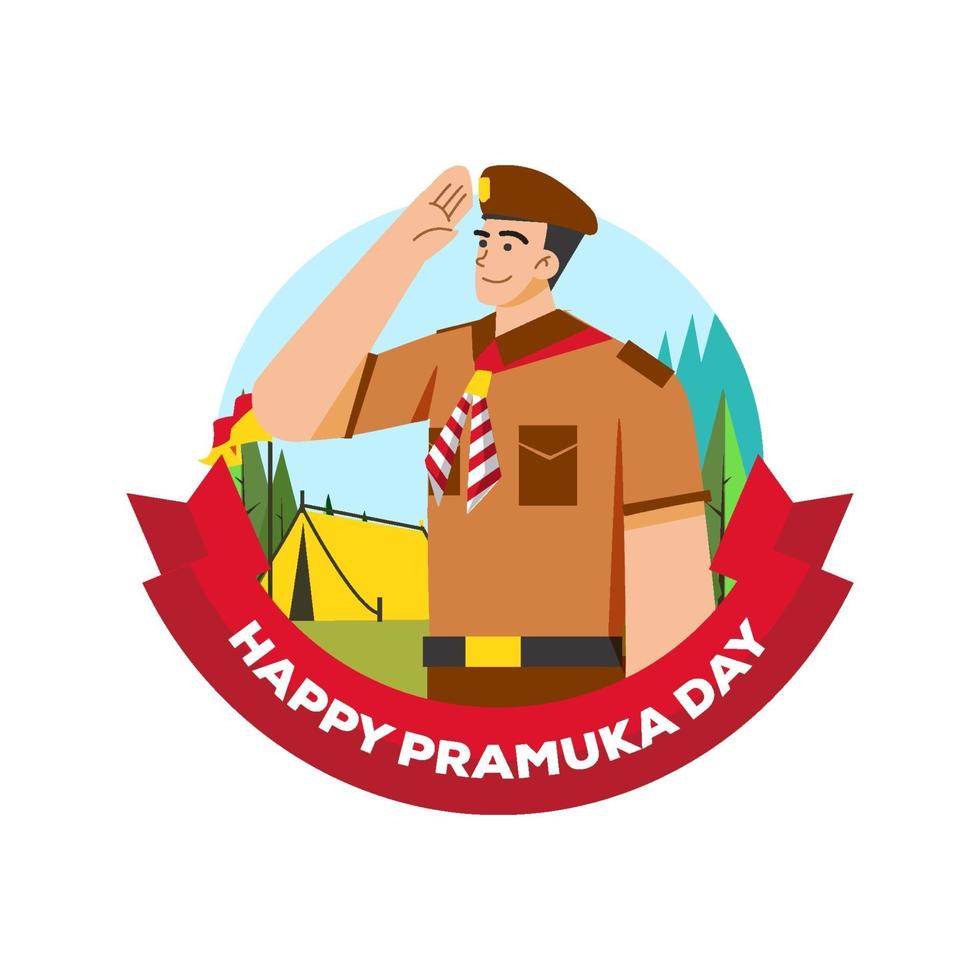 Happy Pramuka Day vector