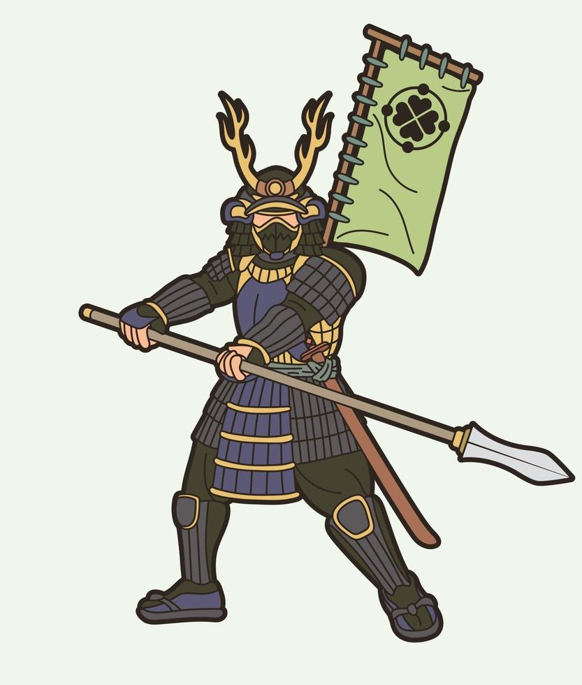 Samurai Warrior Or Ronin Japanese Fighter With Spear Vector Art At Vecteezy Samurai Warrior Or Ronin Japanese Fighter With Spear Vector Art At Vecteezy
