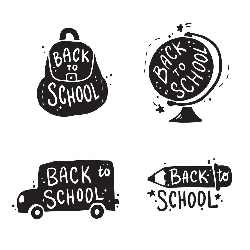Back to School hand drawn vector