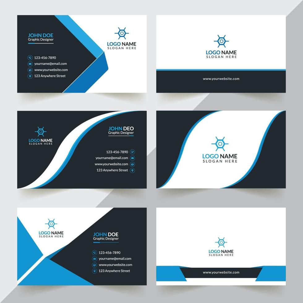 Business Card Design Template vector