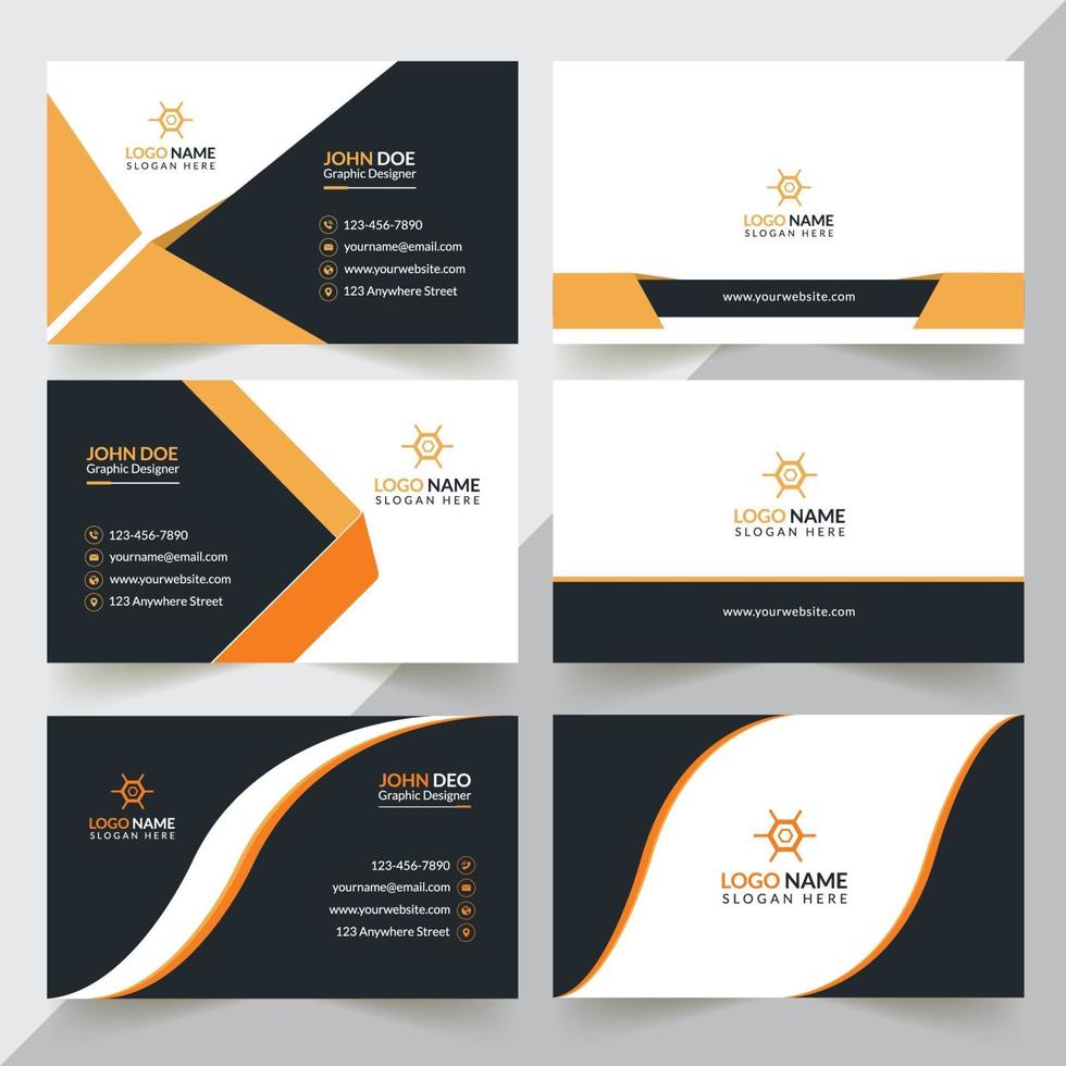 Modern And Professional Business Card Design Template vector