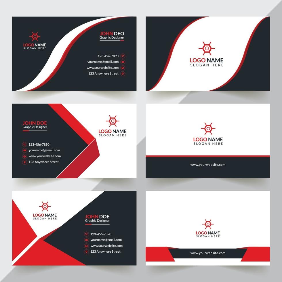 Creative And Corporate Business Card Design Template vector