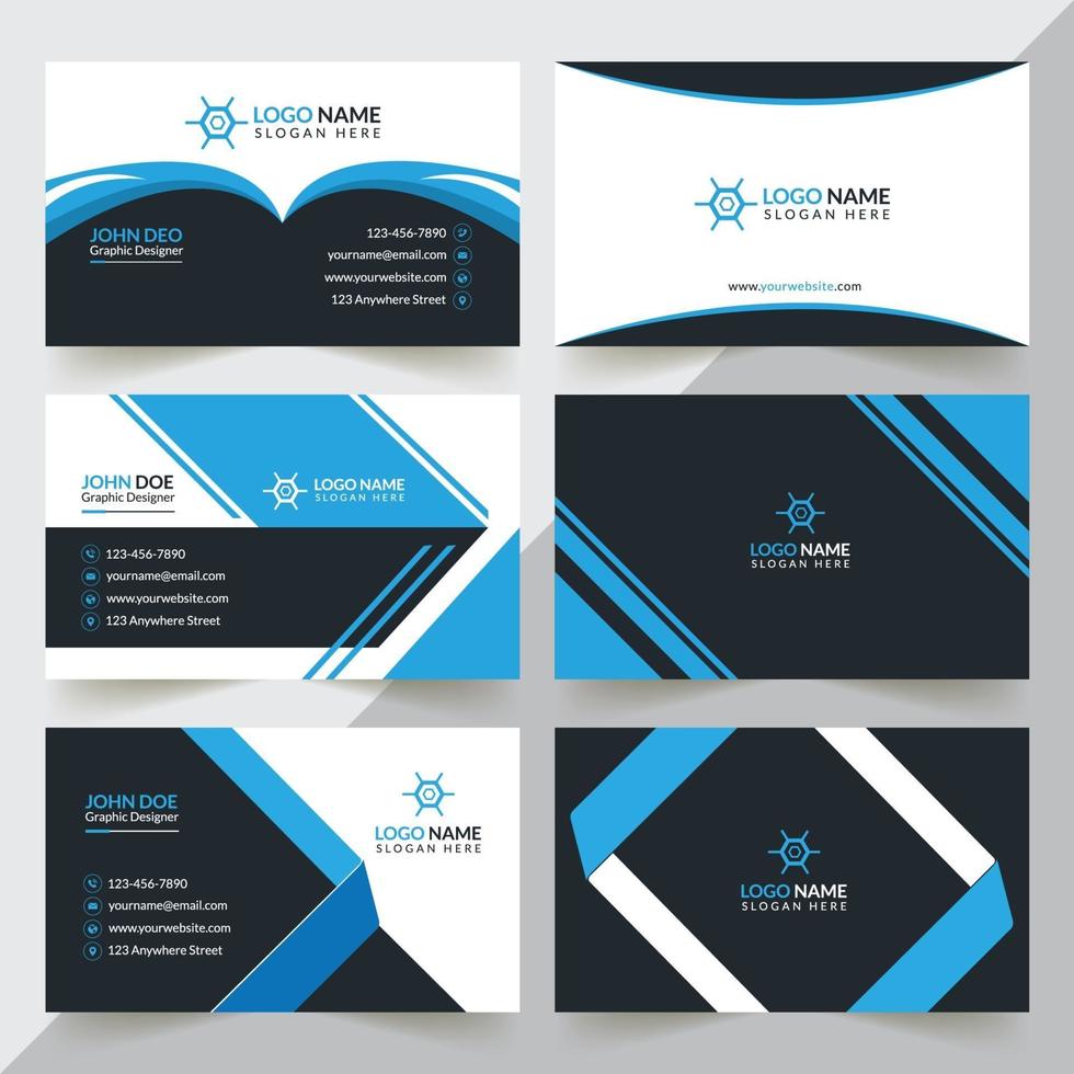 Creative And Corporate Business Card Design Template vector