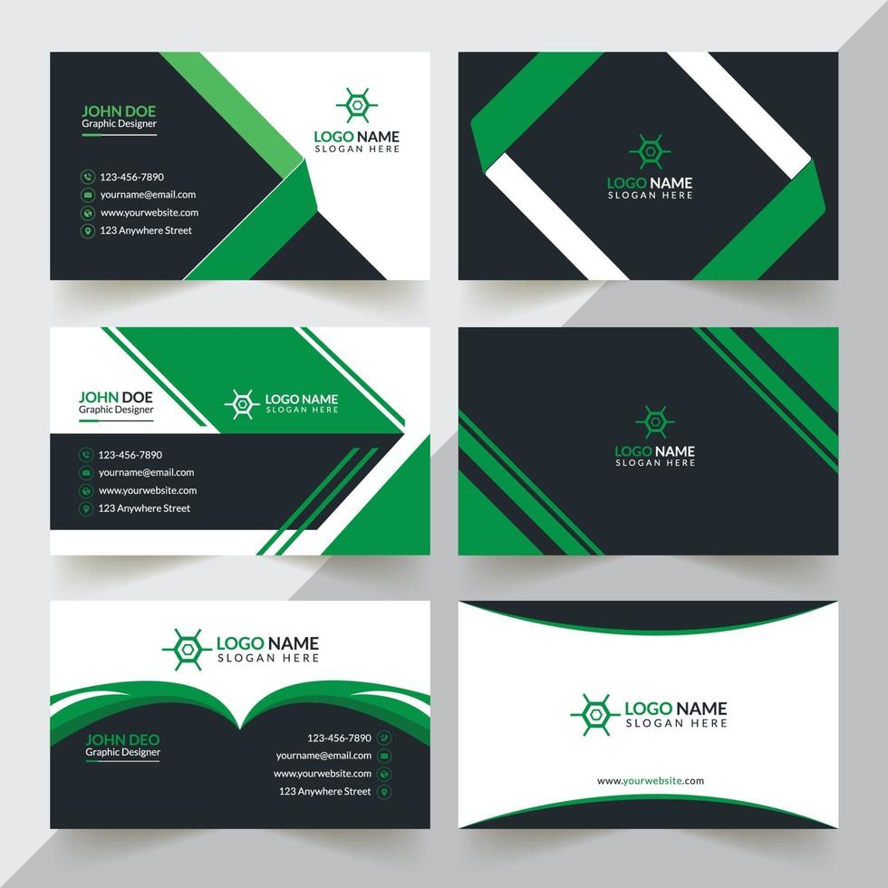 Creative And Corporate And Minimal Business Card Design Template vector