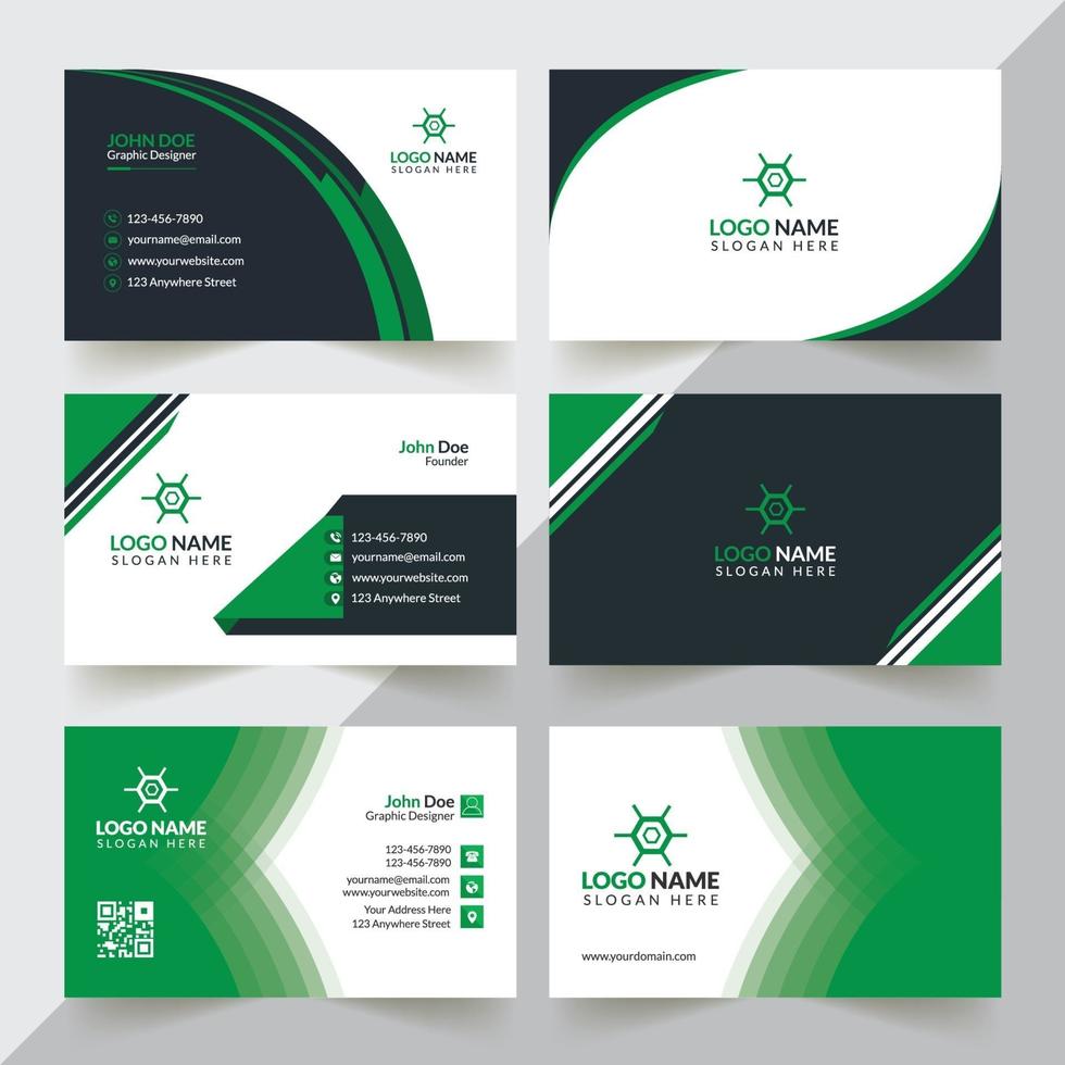 Creative And Corporate And Minimal Business Card Design Template vector