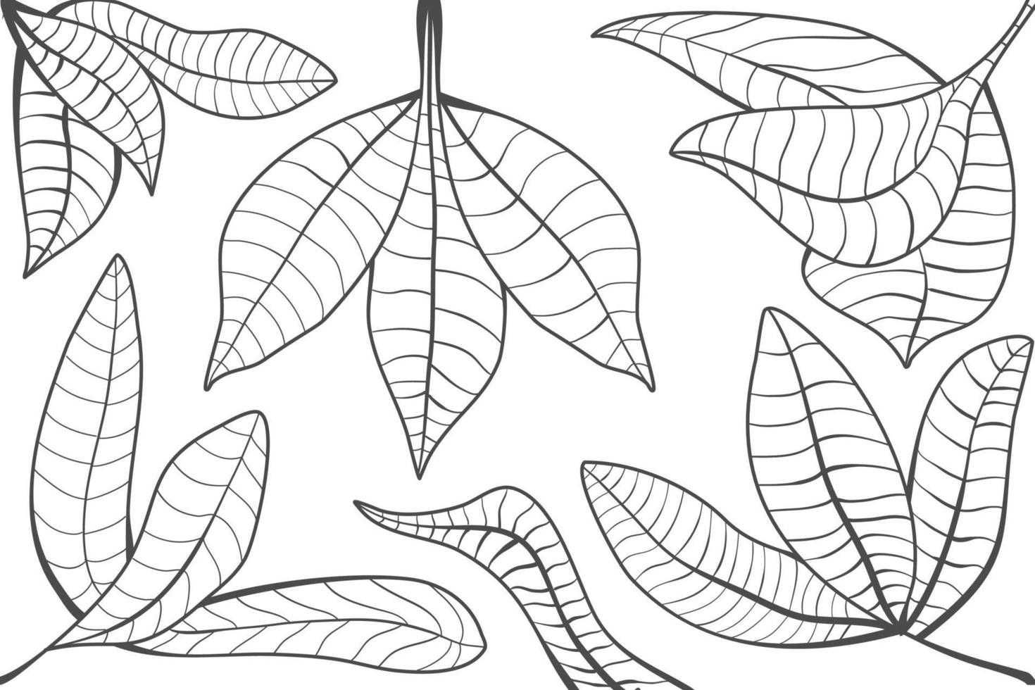 Leaves Background Design Modern Simple Line Art Deco Wallpaper Vector Art At Vecteezy