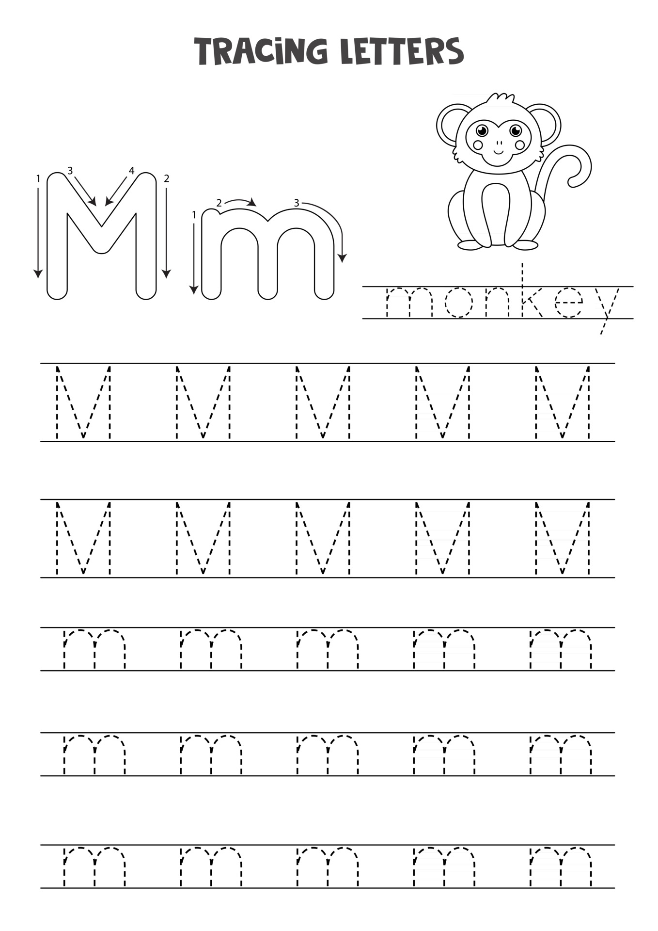 Trace letters