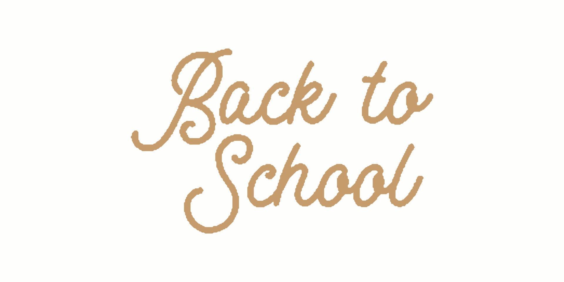 Back to school banner template vector