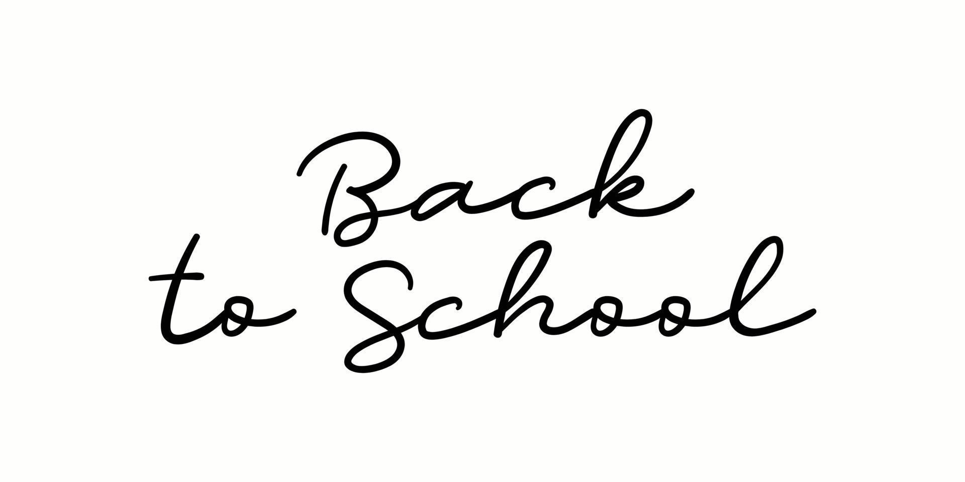 Back to school banner template vector