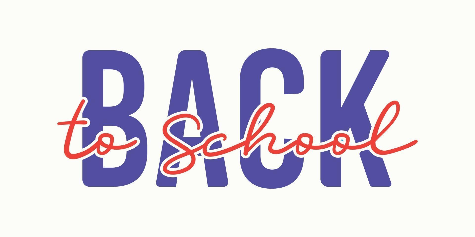 Back to school banner template vector